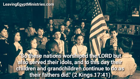 Pledge of allegiance meme Bible verse