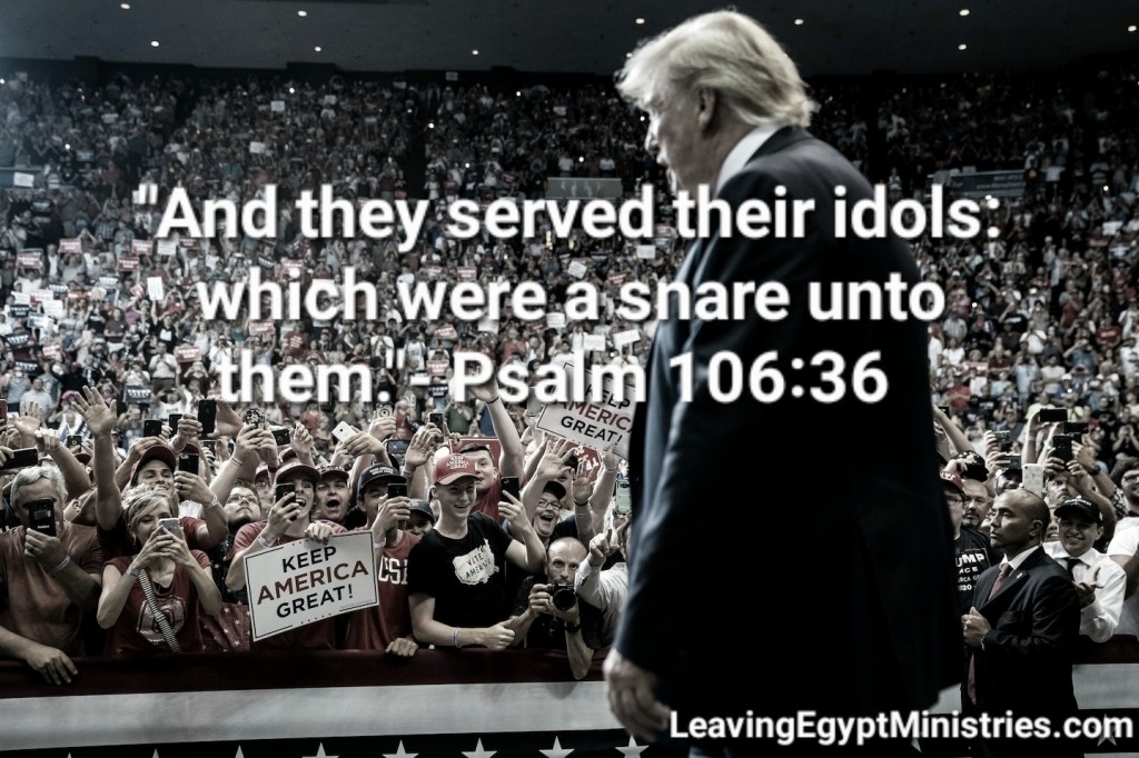 False god Trump meme psalm quote