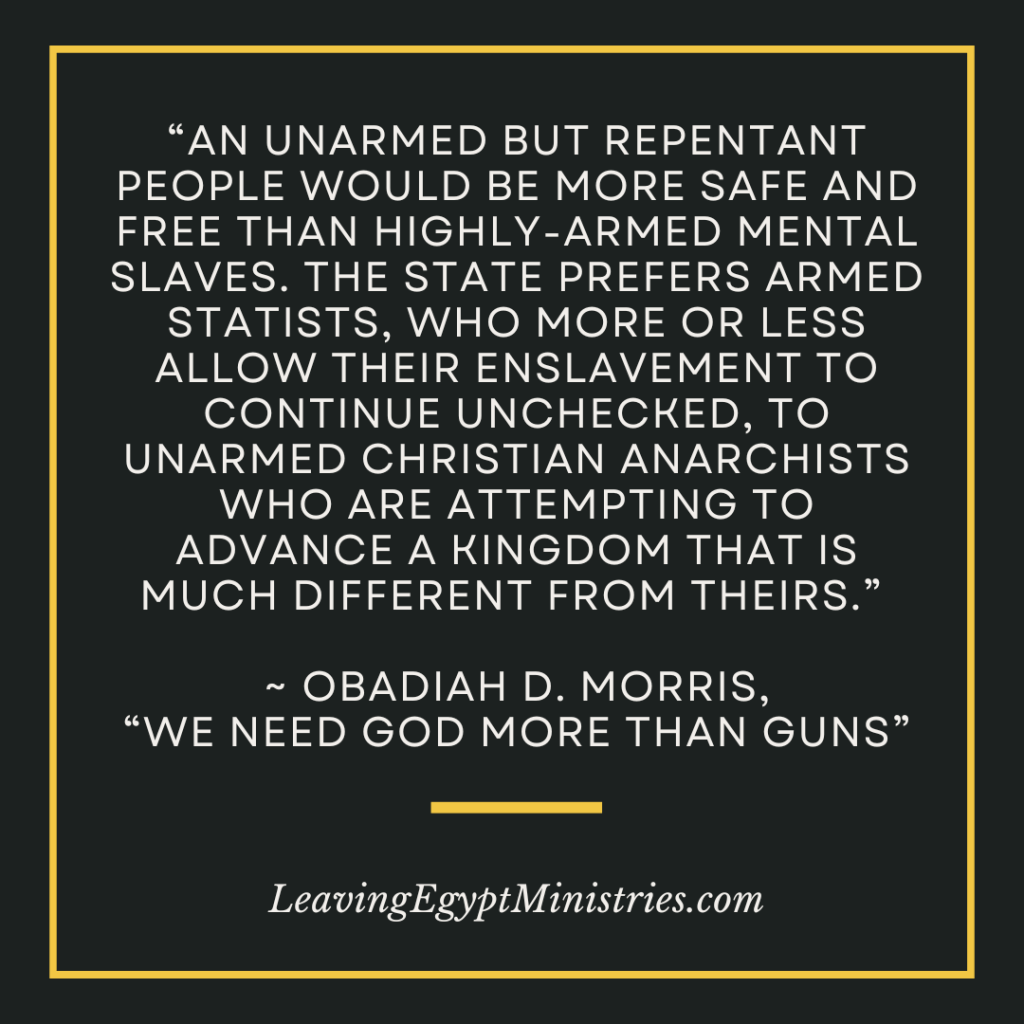 God, guns, liberty, Christian anarchism