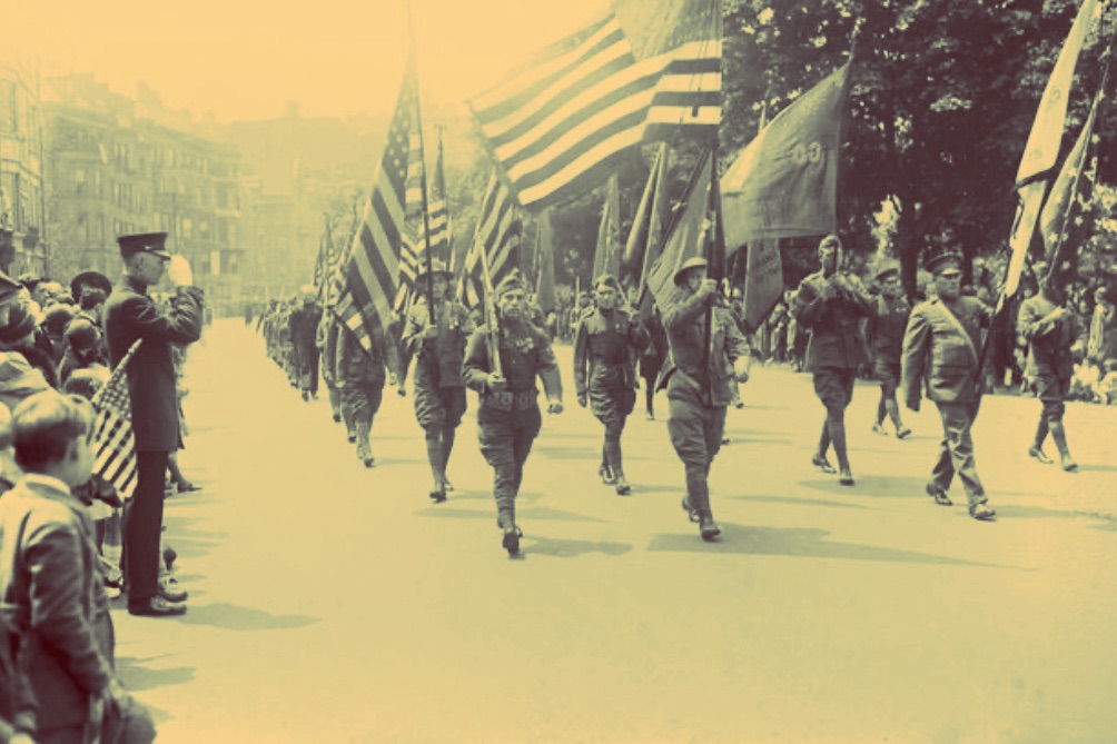 People idolizing soldiers and police officers and walking down the wide road of destruction